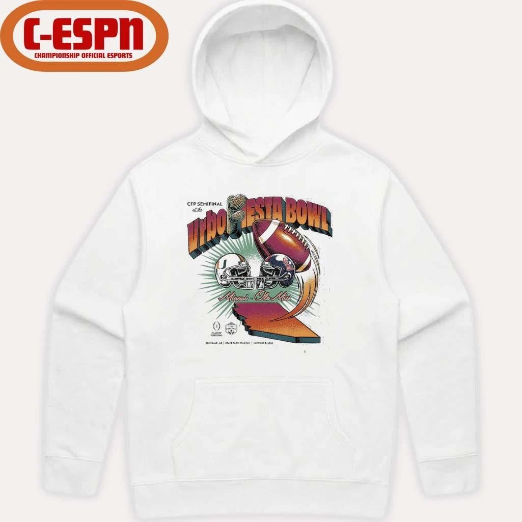 CFP 2026 Fiesta Bowl Matchup T-Shirt Ole Miss Vs Miami