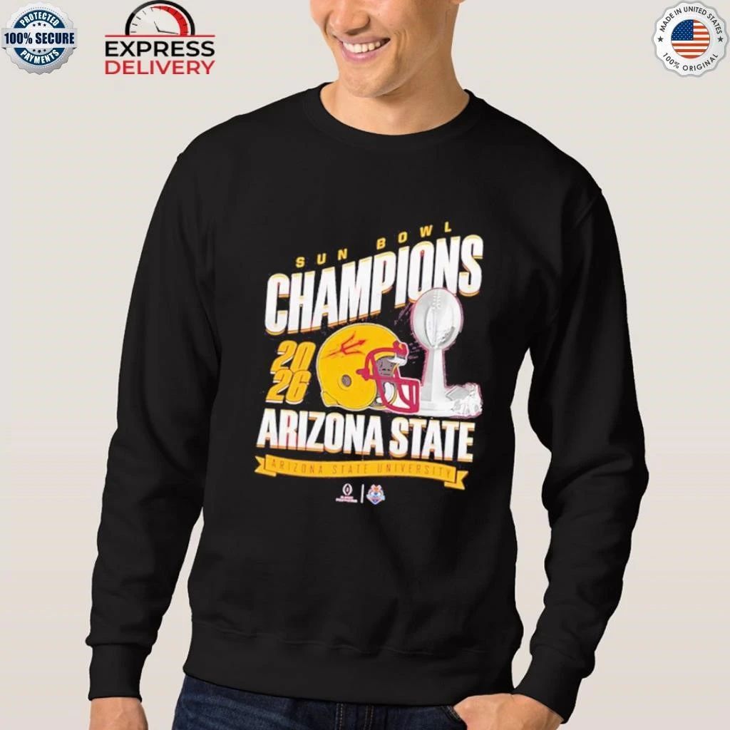 Arizona State Sun Devils Sun Bowl Champions ’25 trophy Shirt