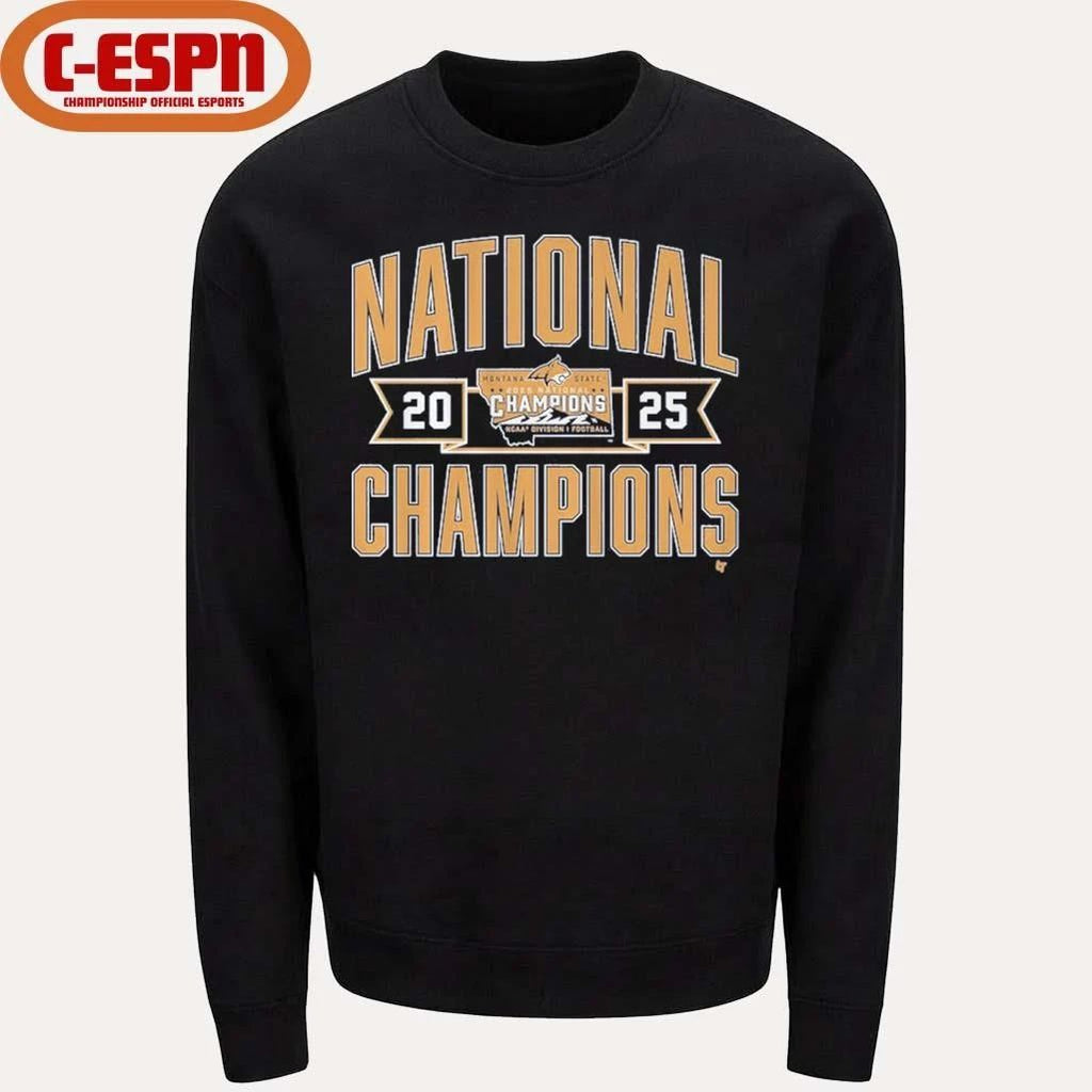 Montana State Football 2025 FCS Champions Shirt