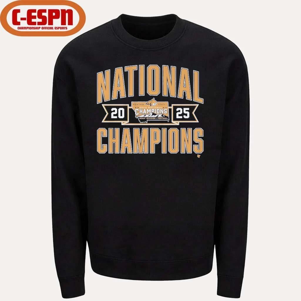 Montana State Football 2025 FCS Champions Shirt
