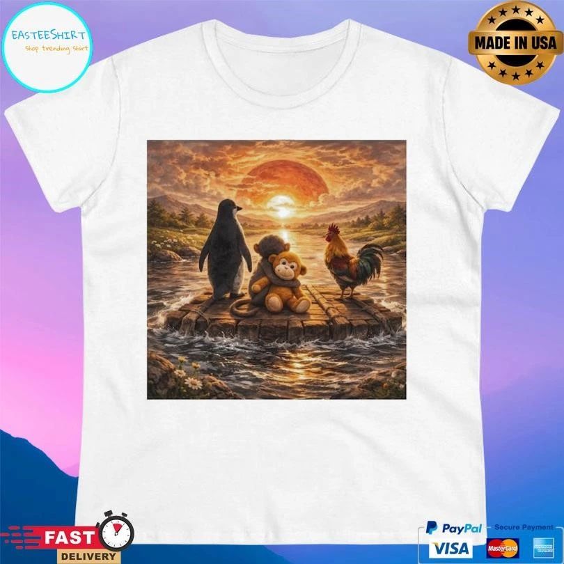Baby Monkey Punch Werner Herzog Penguin Animal Lover 2026 T-shirts