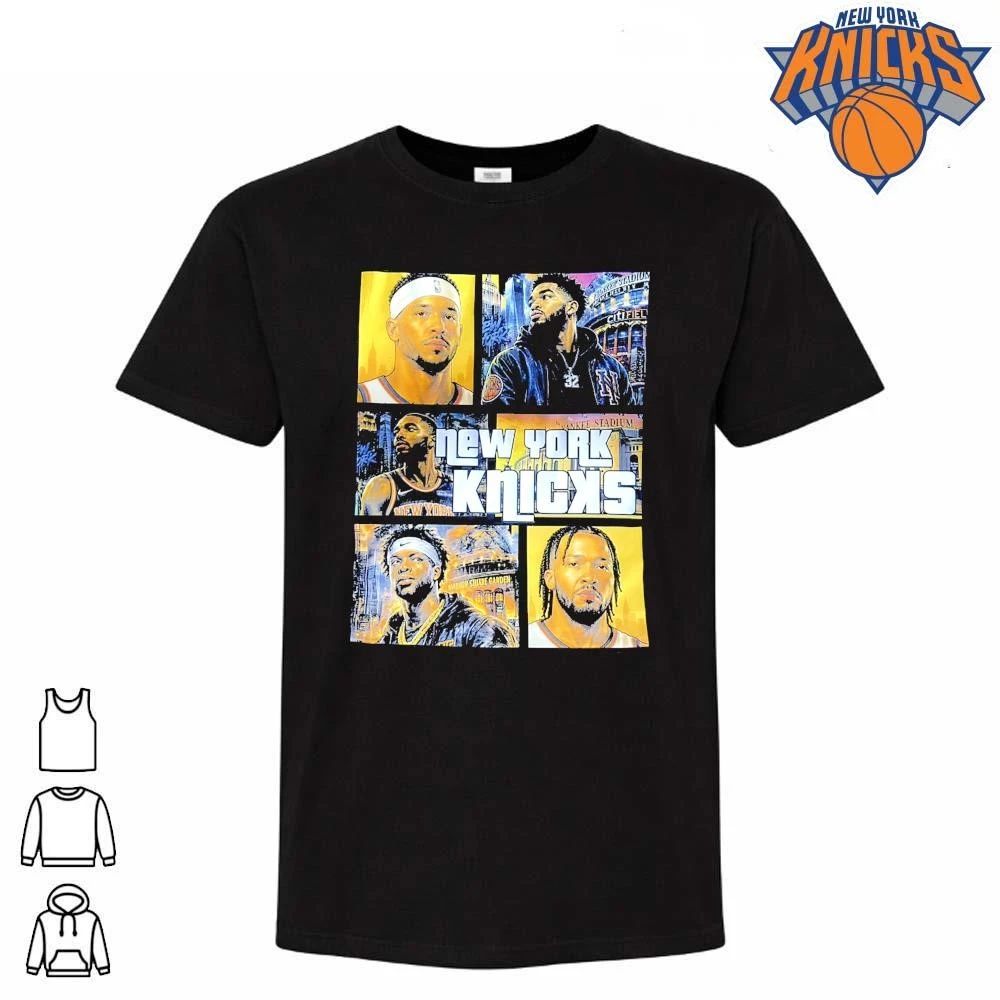 New York Knicks Players Collage Madison Square Garden NBA Finals 2026 Shirt