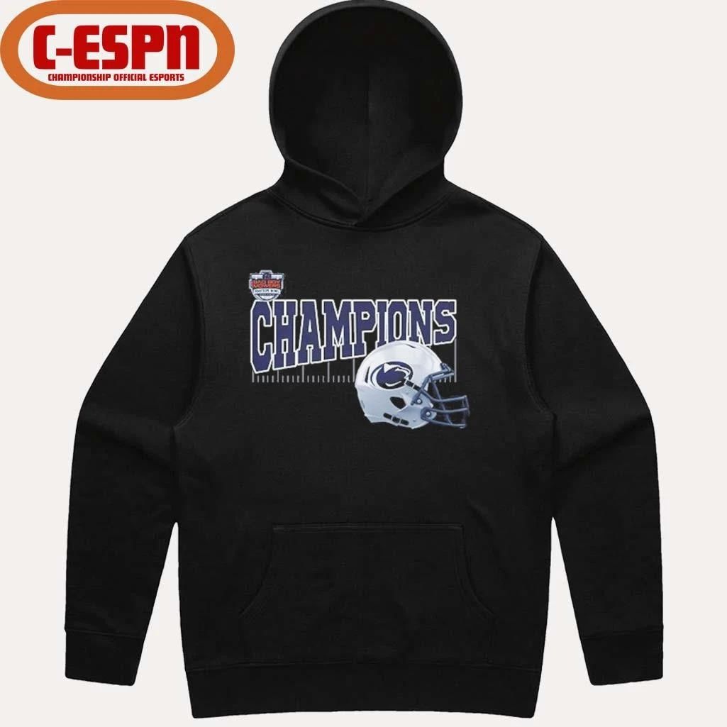 Penn State Nittany Lions 2025 Bad Boy Mowers Pinstripe Bowl Champions Helmet Shirt