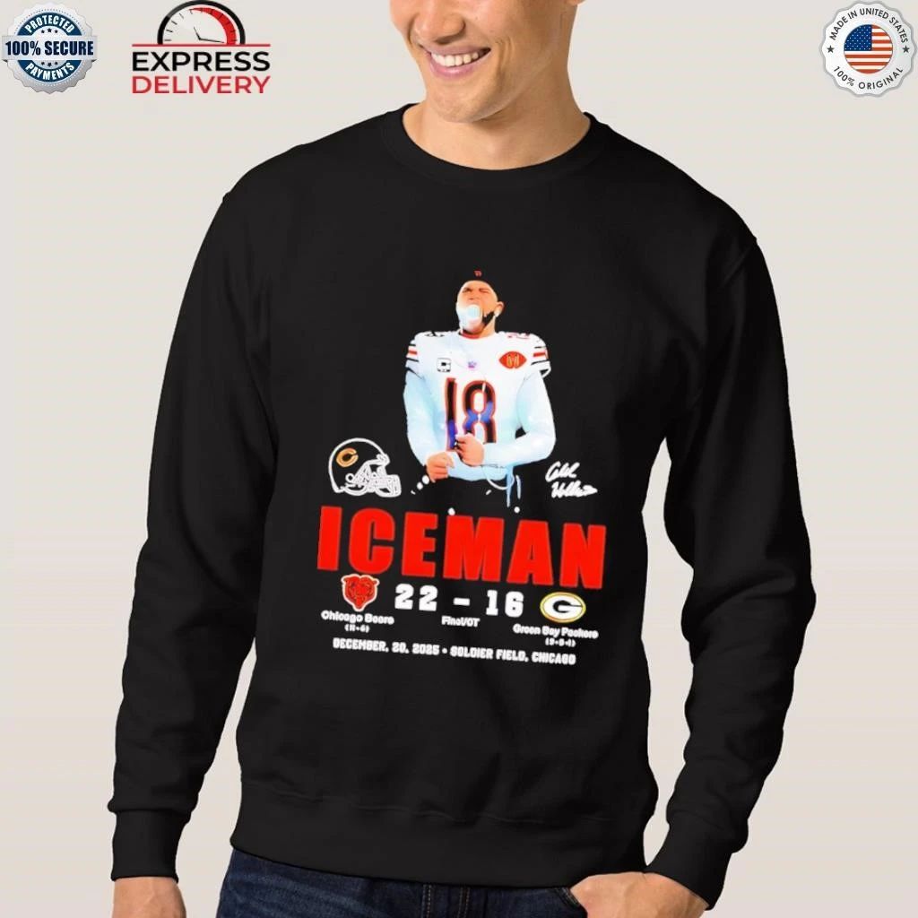 Caleb Williams Iceman Bears 22 Green Bay Packers 16 Shirt