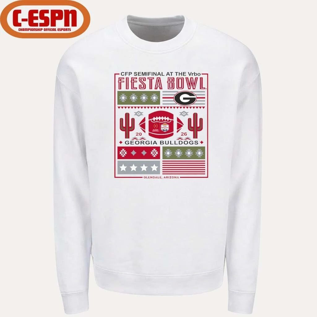 CFP Semifinal Vrbo Fiesta Bowl 2026 Georgia Bulldogs Retro Shirt