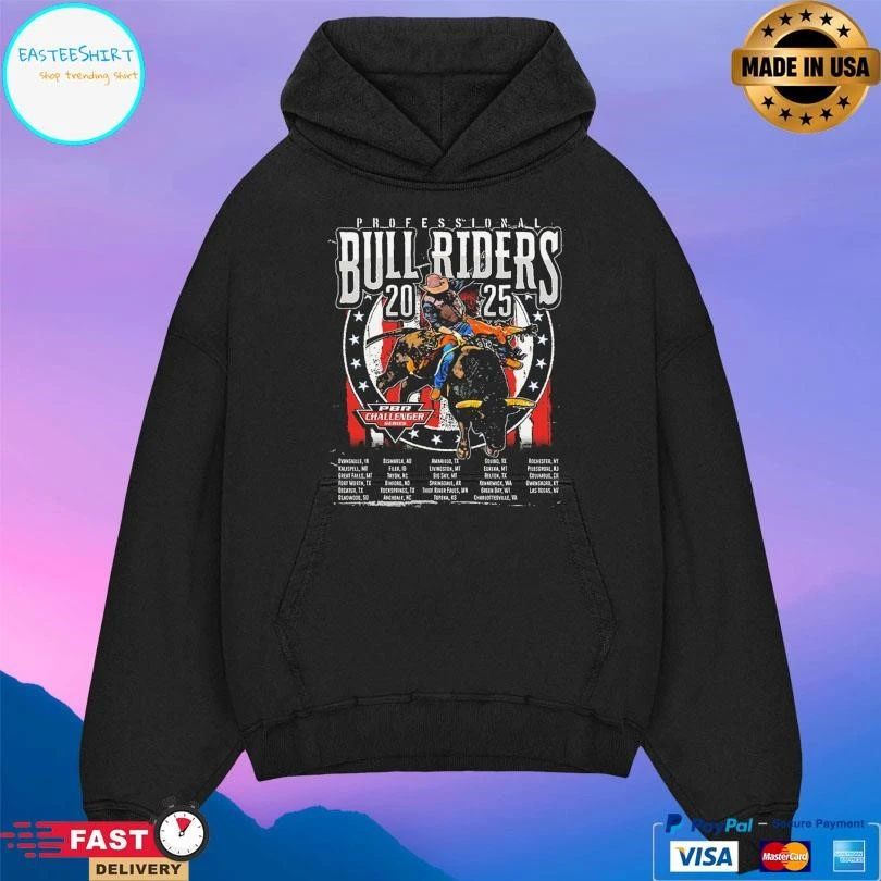 Professional Bull Riders 2025 Challenger Routing T-shirts