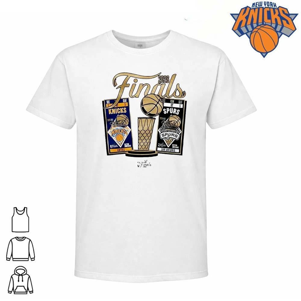New York Knicks Vs San Antonio Spurs 2026 NBA Finals Ticket Matchup Shirt
