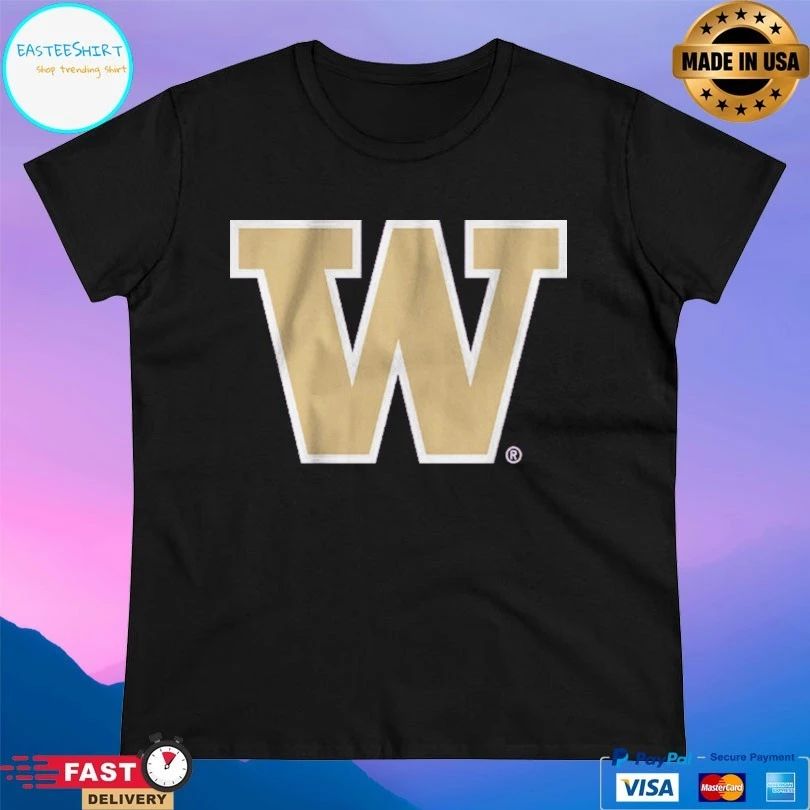 Washington Huskies Men’s Basketball Primary Logo T-shirt