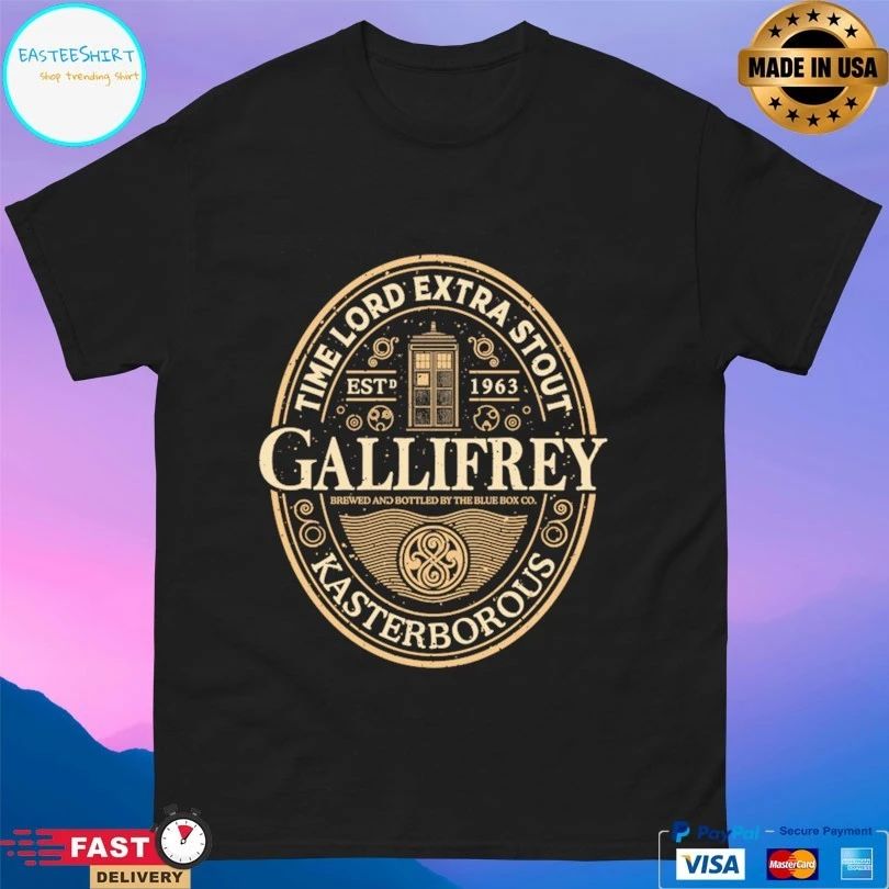 Gallifrey Time Lord Extra Stout Kasterborous Estd 1963 T-shirt