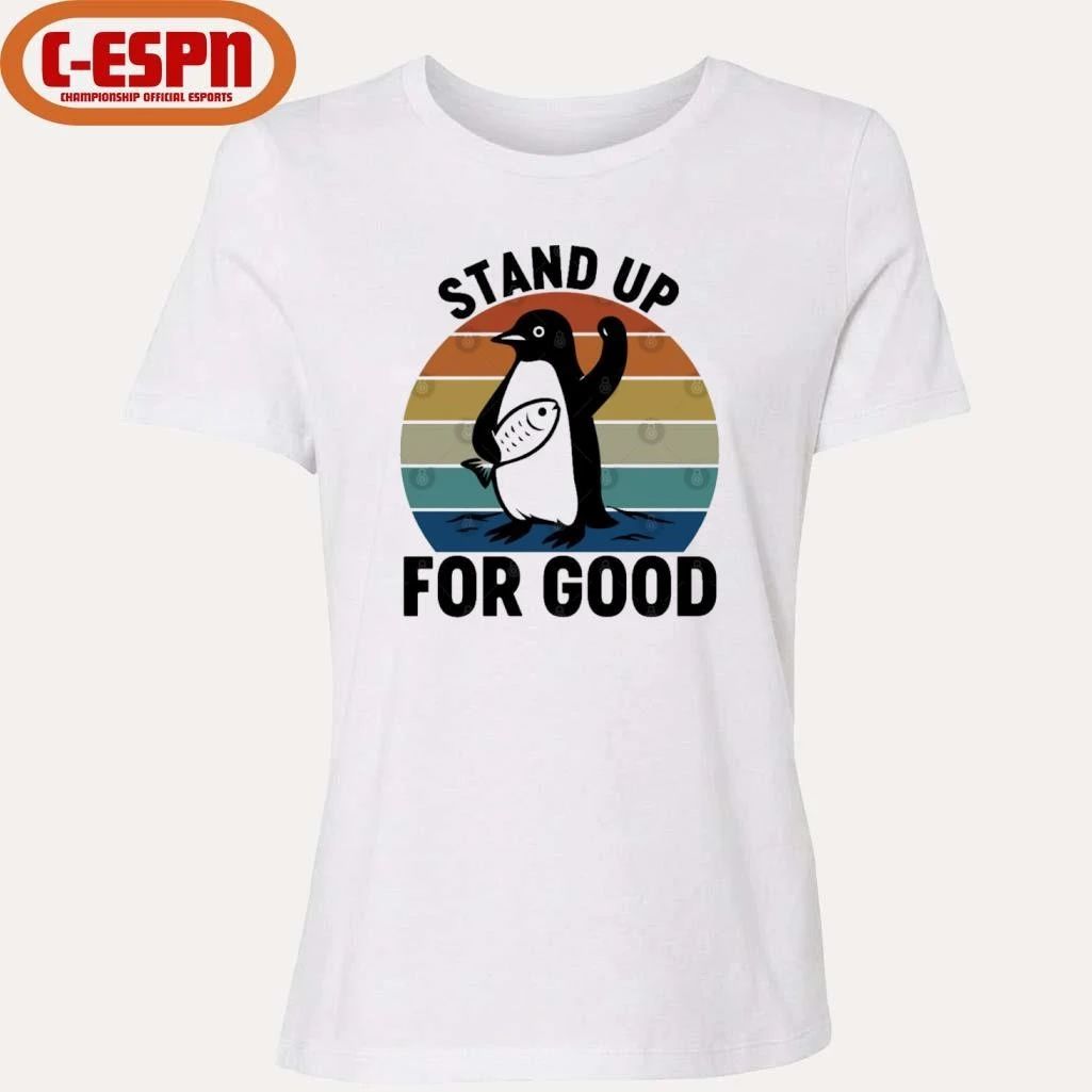 Stand Up For Good Anti ICE Resist Penguin Protest Anti-Trump T-Shirt