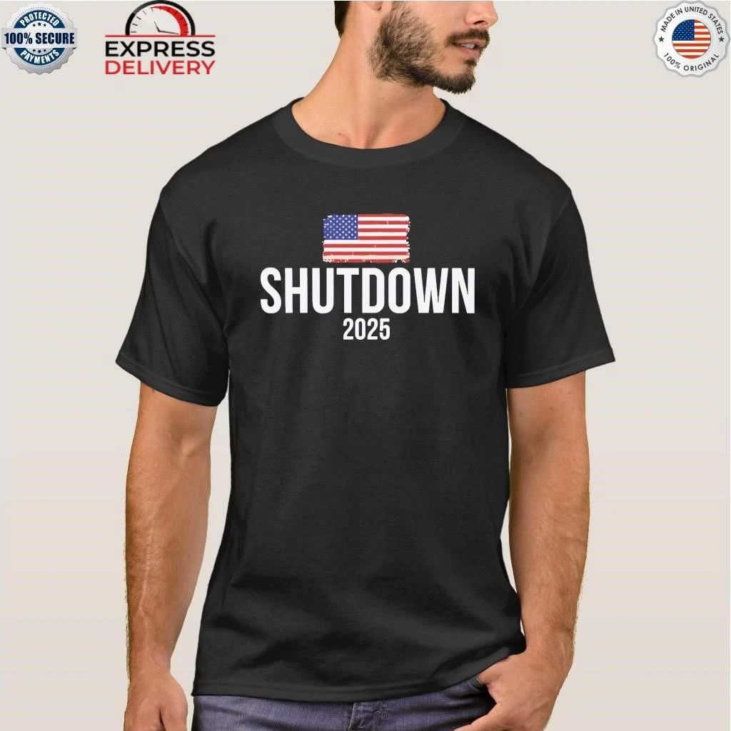 The Shutdown 2025 USA Flag Shirt