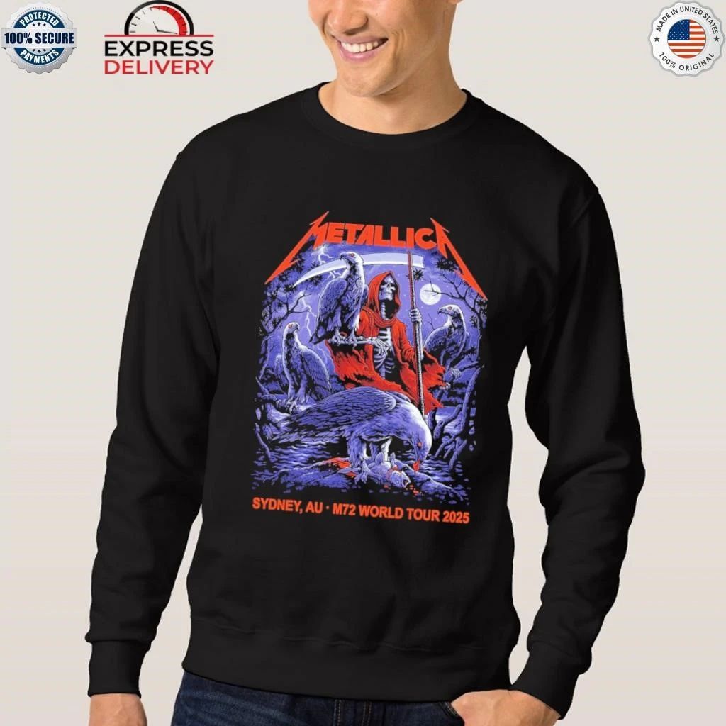 Metallica Blair Sayer M72 Sydney For 15th November 2025 At Accor Stadium In Sydney Australia Shirt