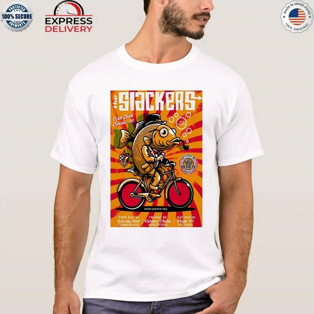 The Slackers 2026 West Coast Canada Tour Shirt