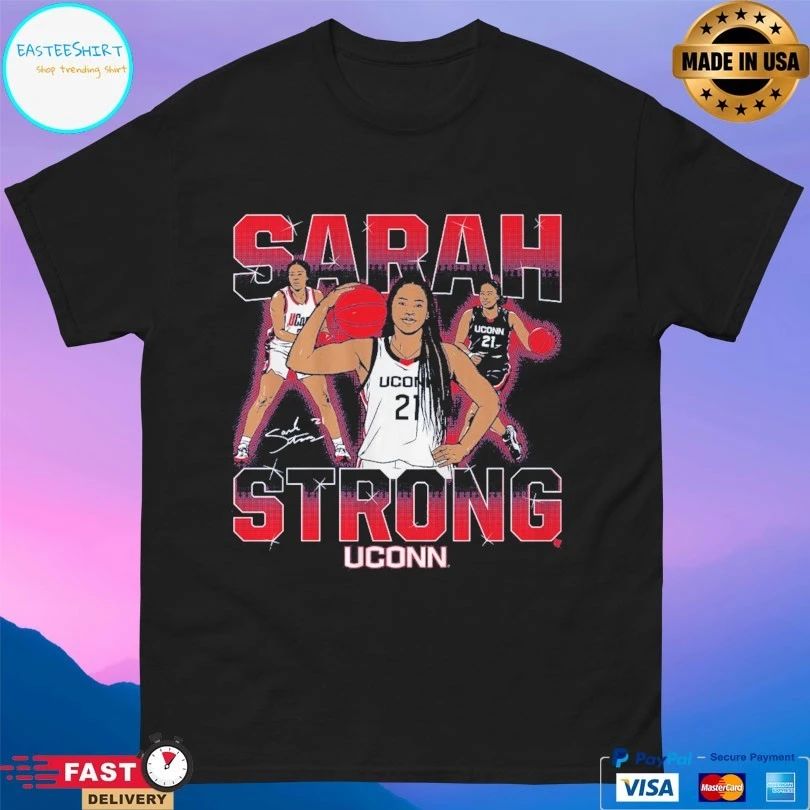 UConn Huskies Women’s Basketball Sarah Strong Masterpiece T-shirts