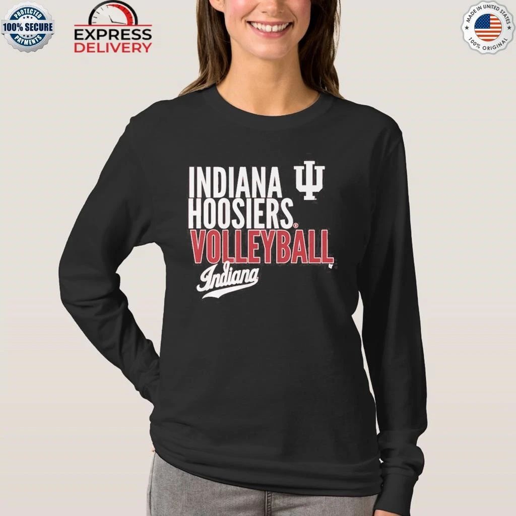 Indiana Volleyball Text Logo Overlay Shirt