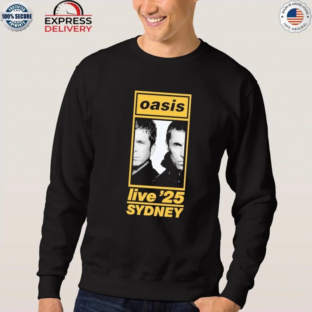 Oasis Live 25 Tour Sydney Australia 2025 Night 2 At Accor Stadium On November 8 Shirt