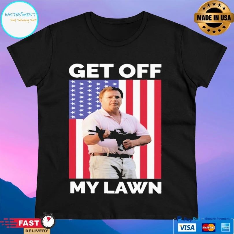 Get Off My Lawn American Flag T-shirt