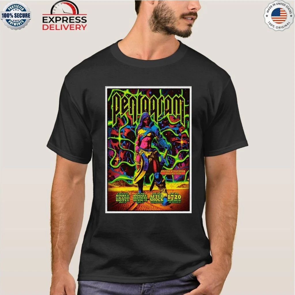Pentagram Arizona And California Late Fall 2026 Tour Shirt