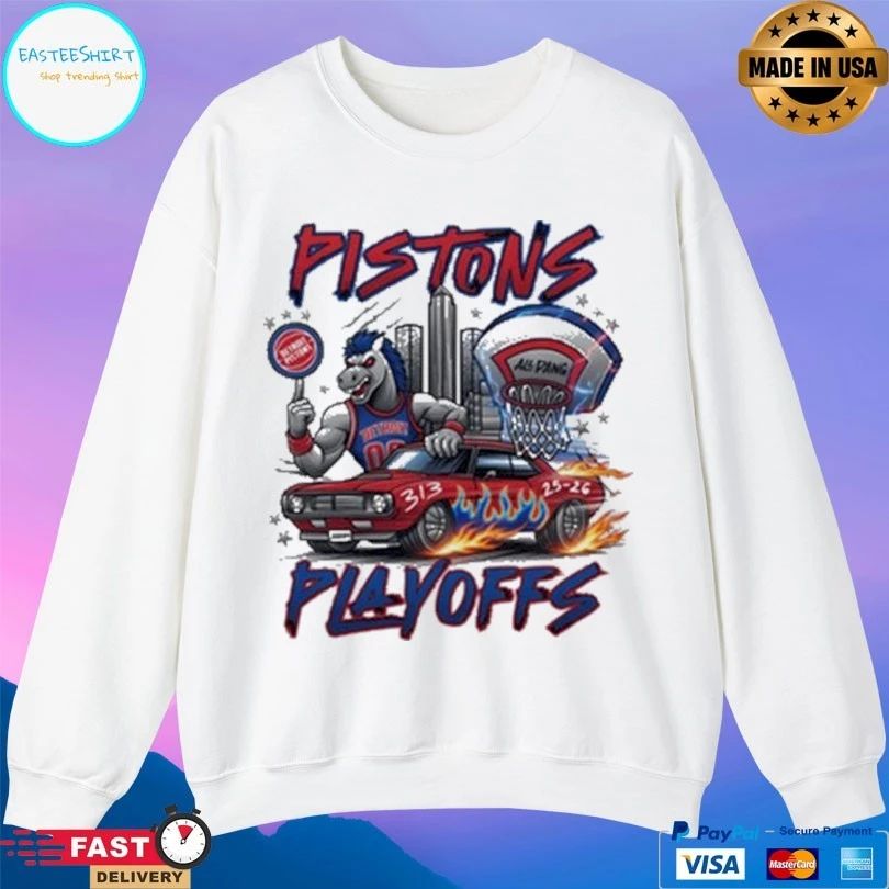 Detroit Pistons Pistons Playoffs 26 Just By Juliana T-shirt