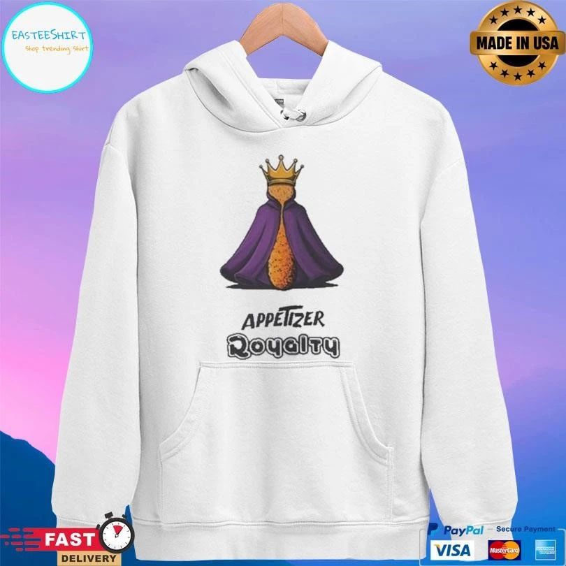 Mozzarella Stick Appetizer Royalty T-shirts