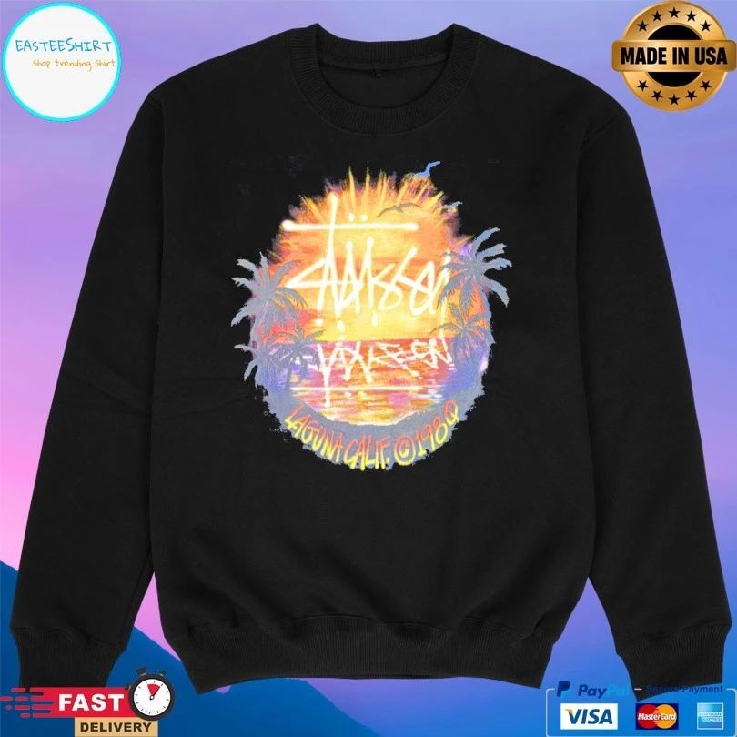 Stussy Sunset Laguna Calif 1980 T-shirt