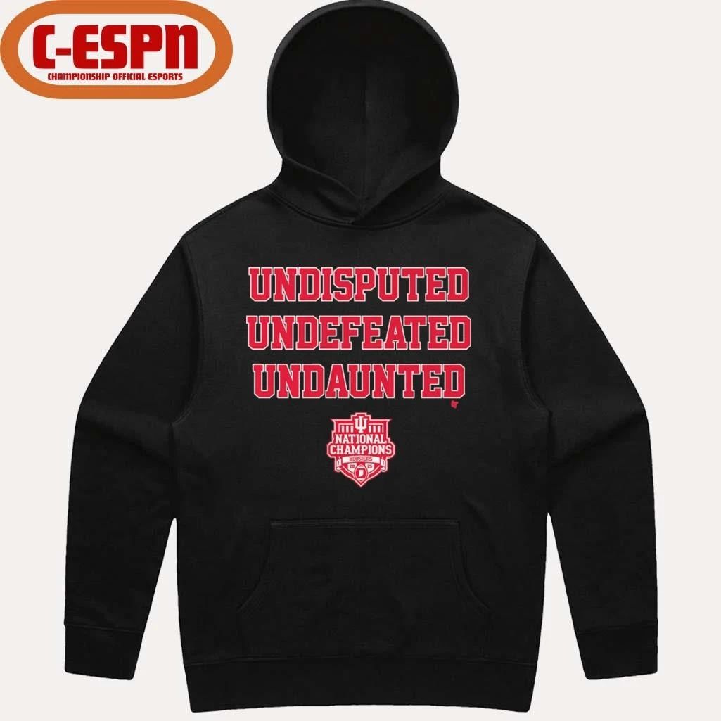 IU Football Undisputed Undefeated Undaunted CFP National Champions T-Shirt