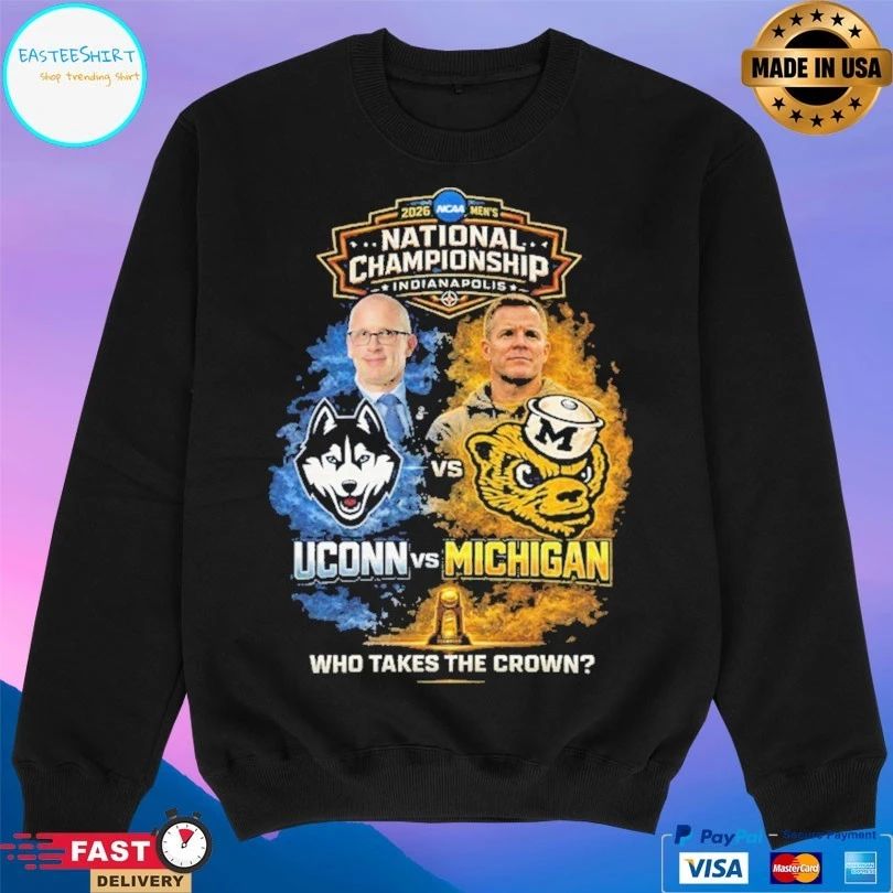 Uconn Huskies Vs Michigan Wolverines 2026 National Championship Indianapolis Who Takes The Crown T-shirt