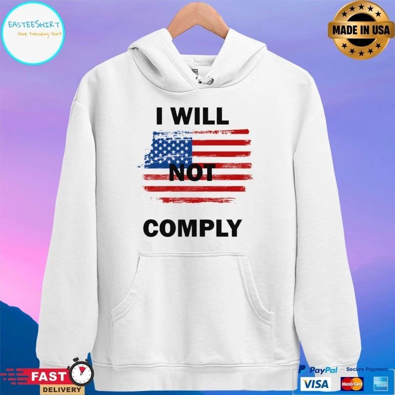I Will Not Comply American Flag T-shirt