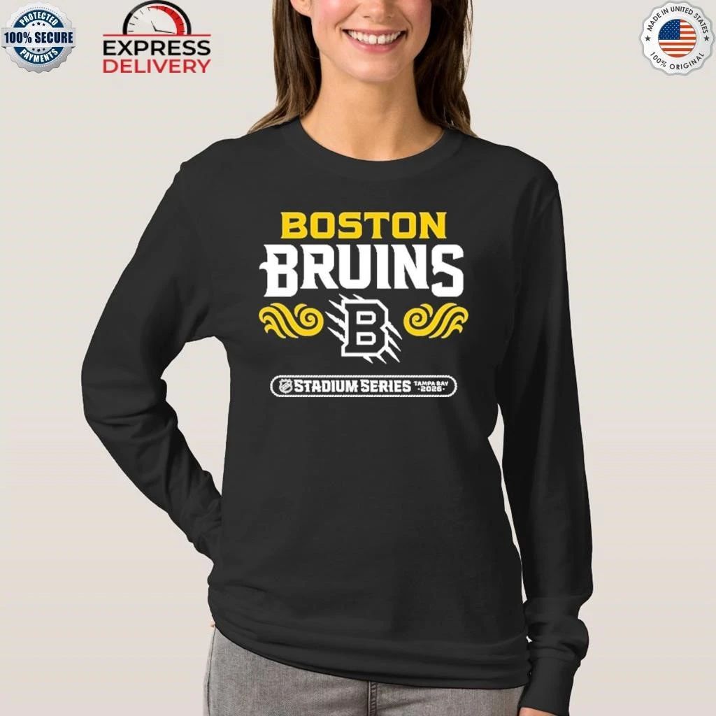 Boston Bruins Levelwear 2026 NHL Stadium Series Richmond Stacked Shirt