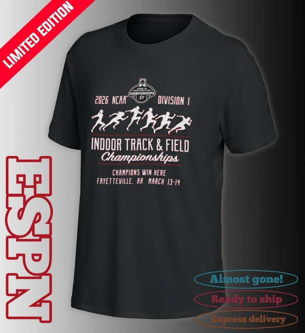 Champions Win Here 2026 NCAA DI Indoor Track & Field Championship Shirt