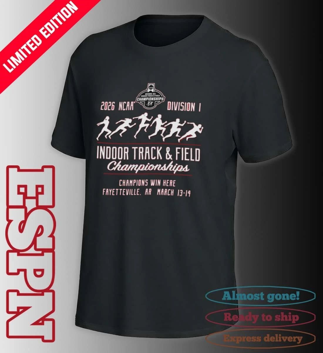 Champions Win Here 2026 NCAA DI Indoor Track & Field Championship Shirt