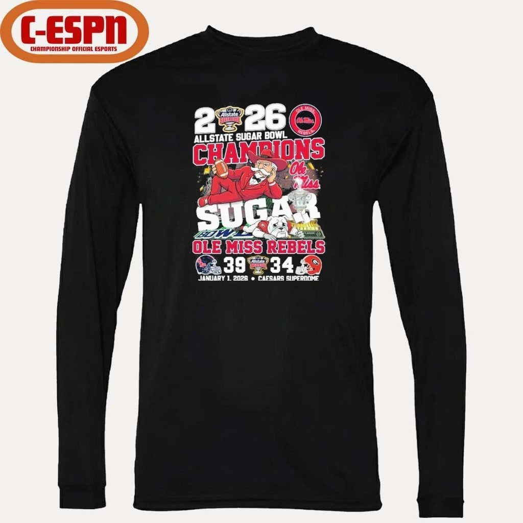 Ole Miss Beat Georgia 2026 Allstate Sugar Bowl Champions Score Shirt