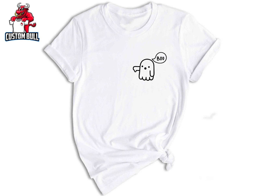 Boo Ghost Thumb Down Shirt, Cute Ghost T-Shirt, Boo Spooky Season Shirt