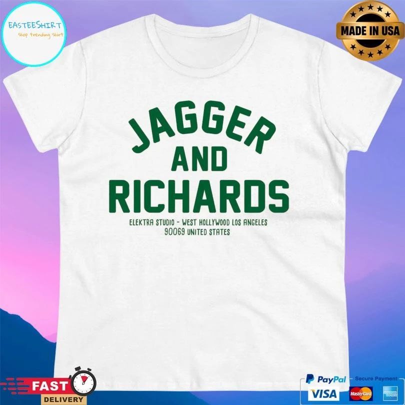 Jagger And Richards Elektra Studio West Hollywood Los Angeles 90069 United States T-shirts