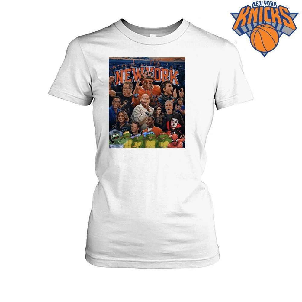 New York Knicks Champions NBA 2026 Danhausen Spike Lee And Famous Celebrities Fans Vintage Graphic Shirt