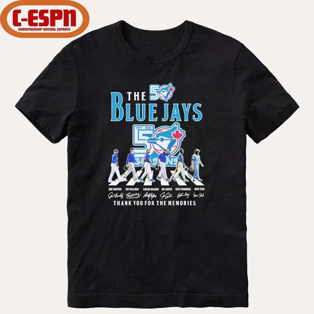 The Blue Jays Abbey Road 50 Seasons 1977-2026 shirt