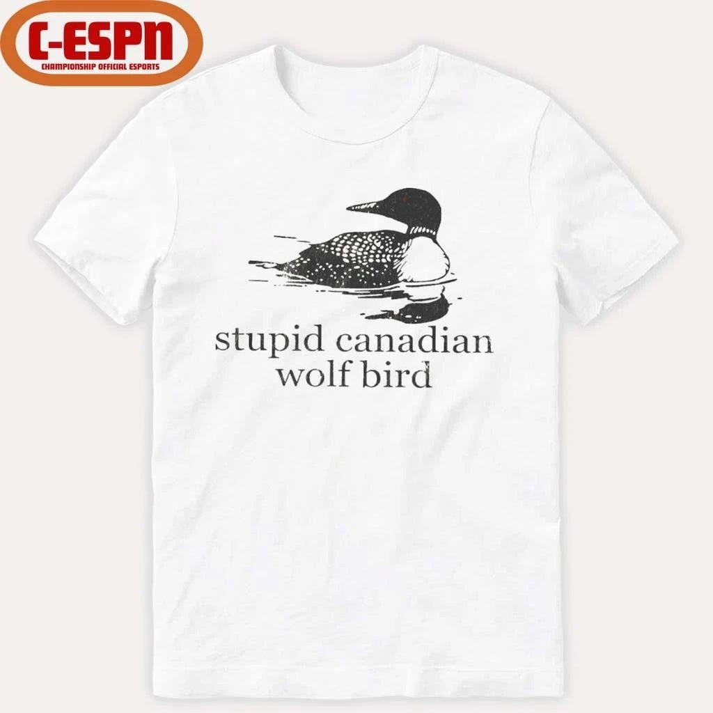 Stupid Canadian Wolf Bird Hockey Romance LGBT Shirt