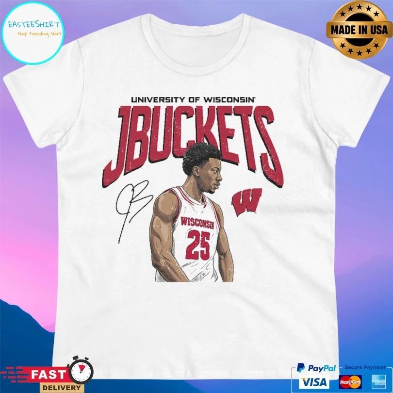 Wisconsin Badgers University Of Wisconsin Jbuckets John Blackwell Wisconsin T-shirt