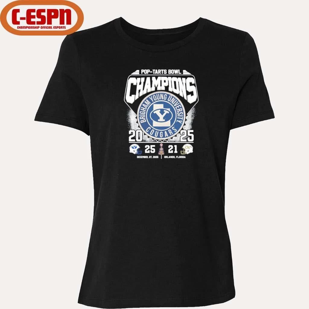 Byu Cougars 2025 Pop-Tarts Bowl Champions Vintage Shirt