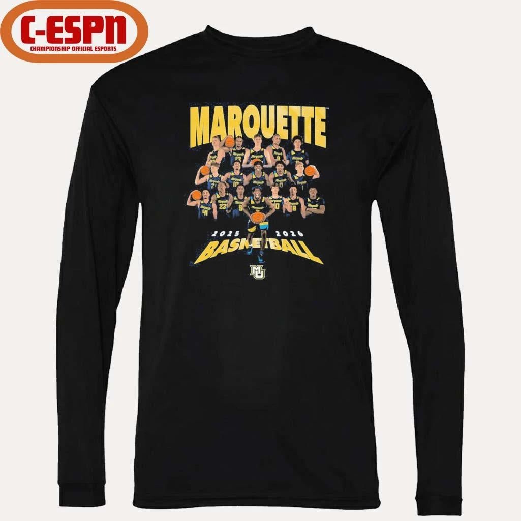 2025-2026 Marquette Men’s Basketball Team Shirt
