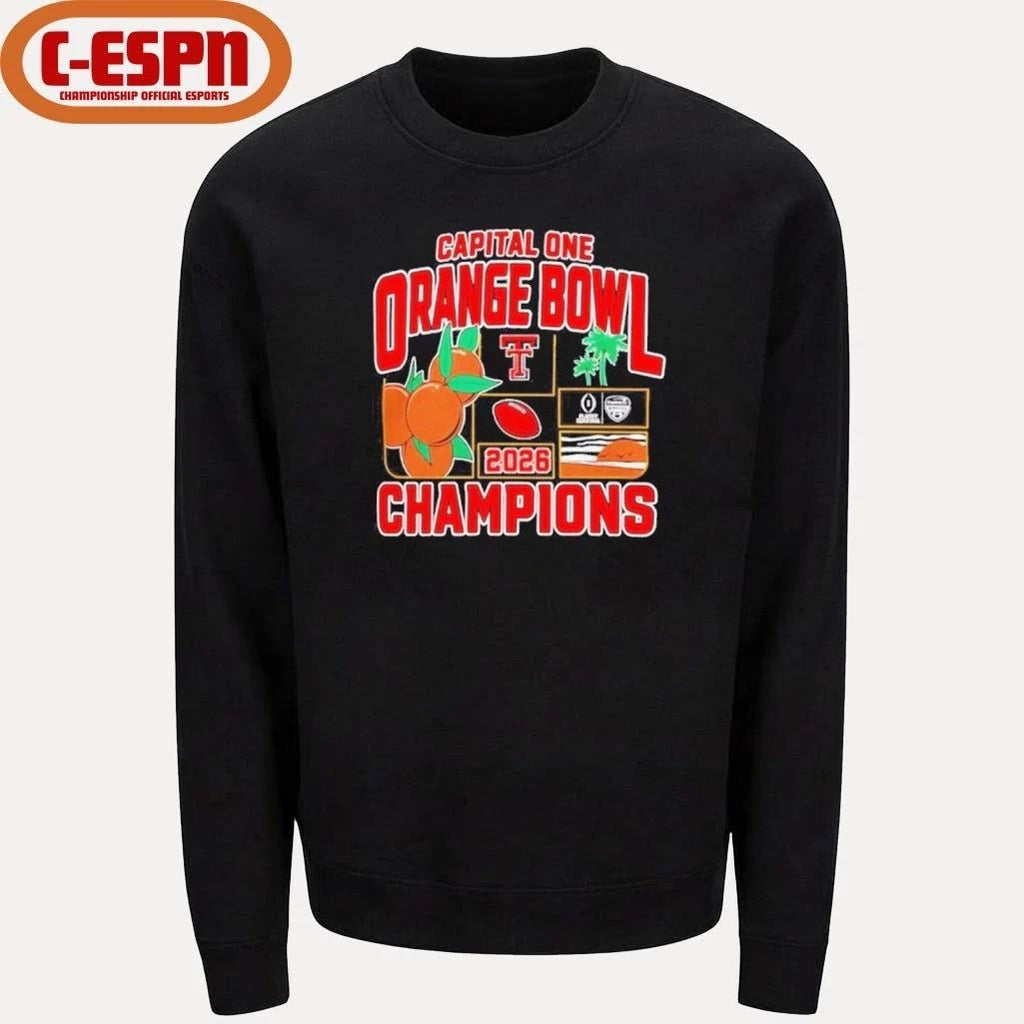 Texas Tech Red Raiders Orange Bowl Champions 2025-26 CFP shirt