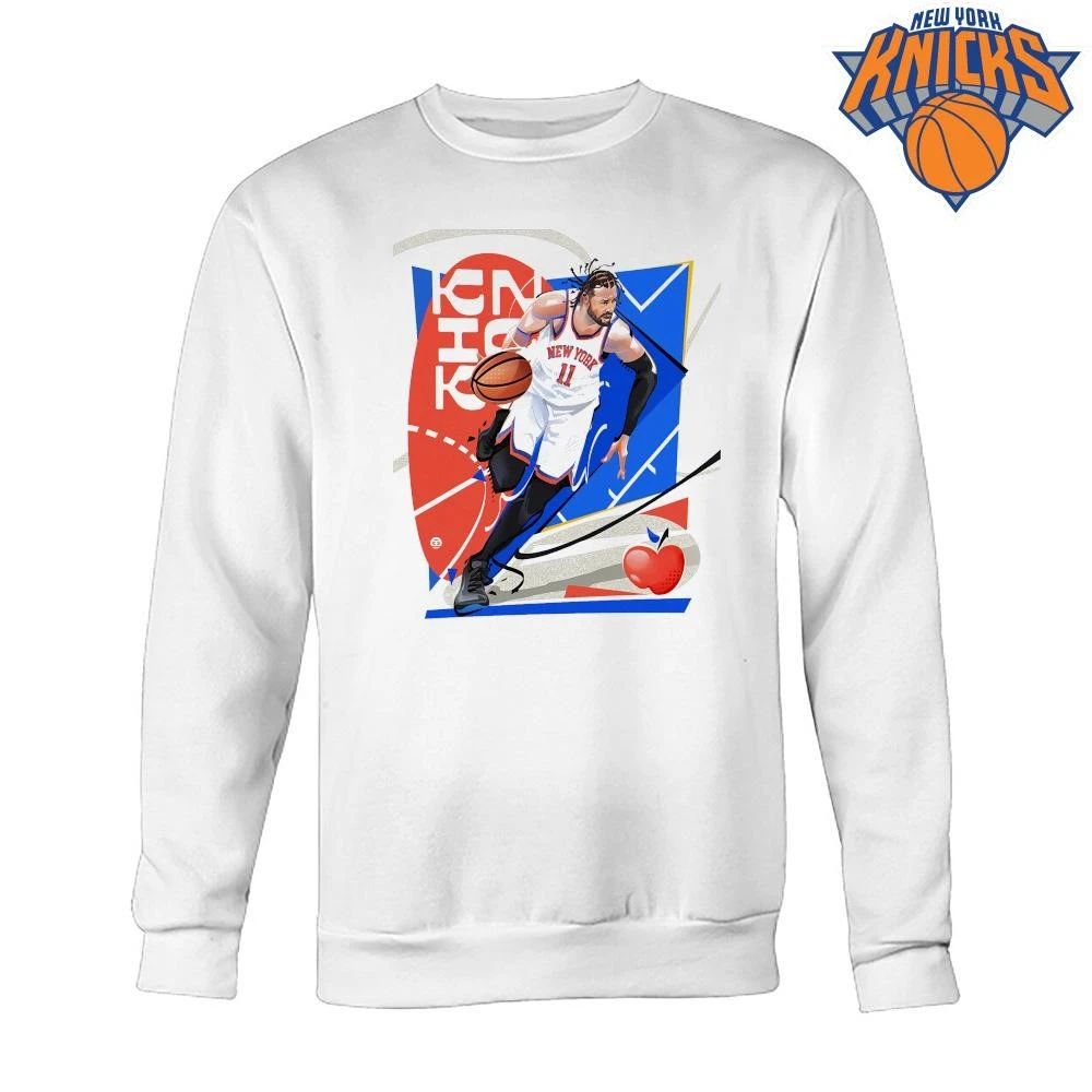 Jalen Brunson New York Knicks Basketball Art Graphic T Shirt NBA Finals 2026