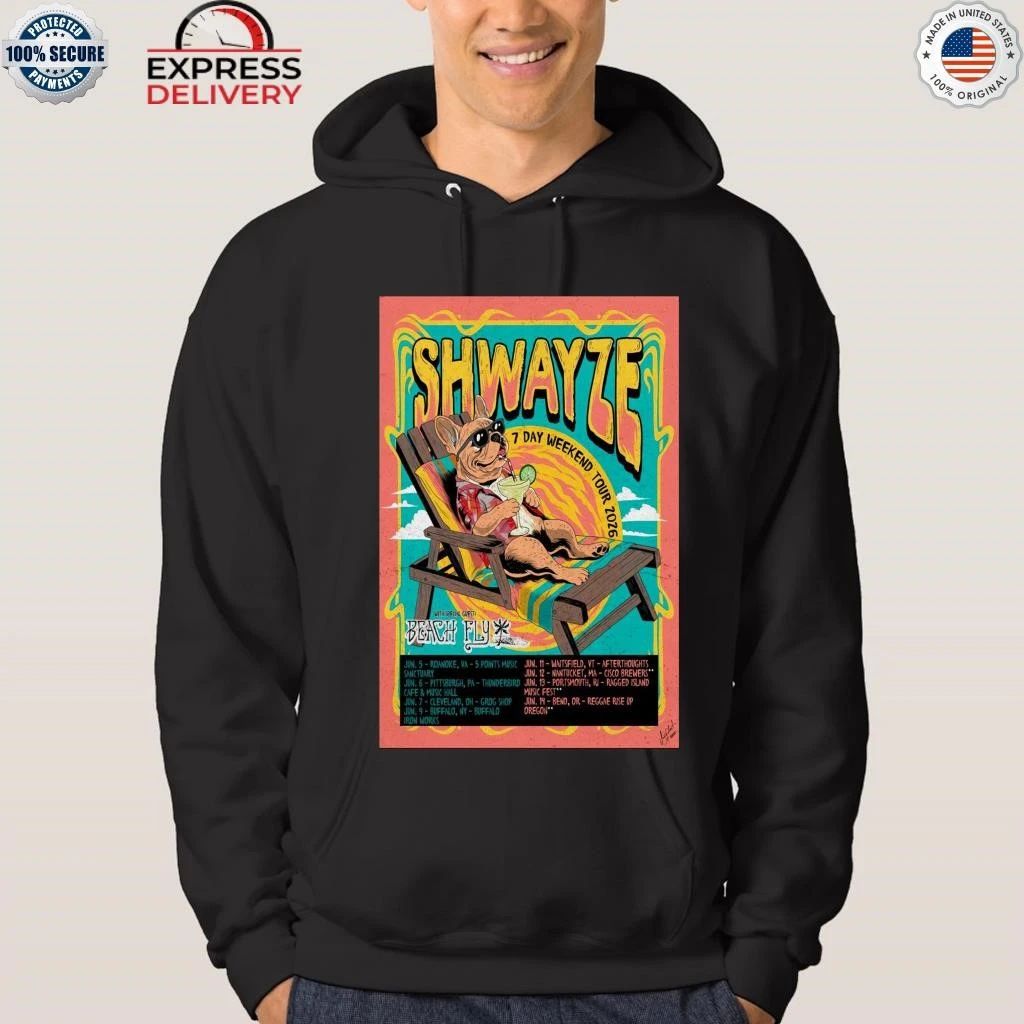 Shwayze 7 Day Weekend Tour 2026 Shirt