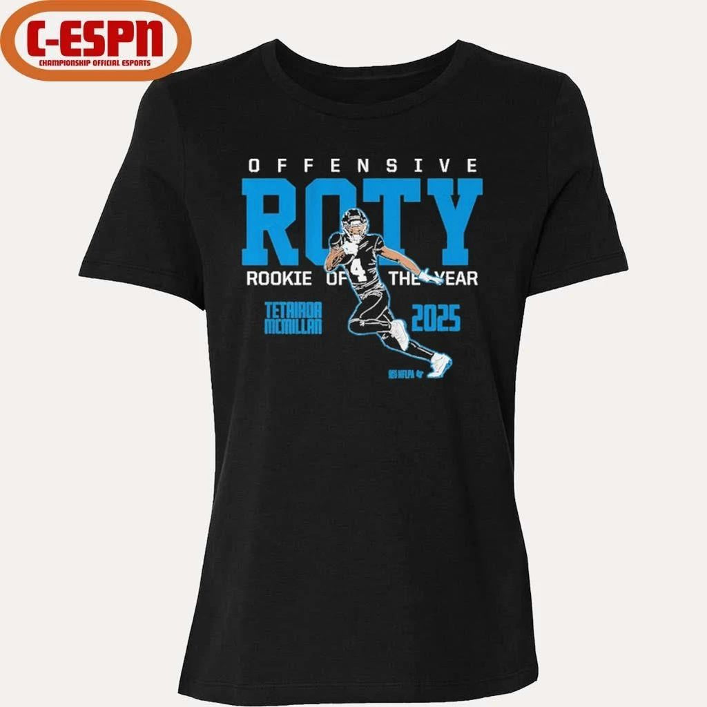 Tetairoa McMillan 2025 Offensive Rookie of the Year shirt