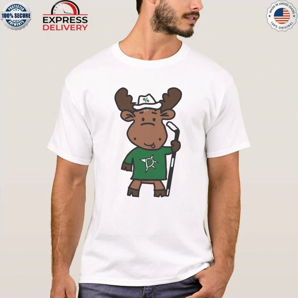 Dallas Stars Doodle Moose Shirt
