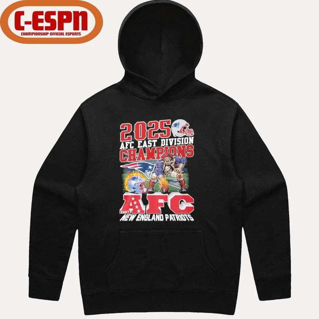 2025 AFC East Division Champions New Pats Mascot Shirt