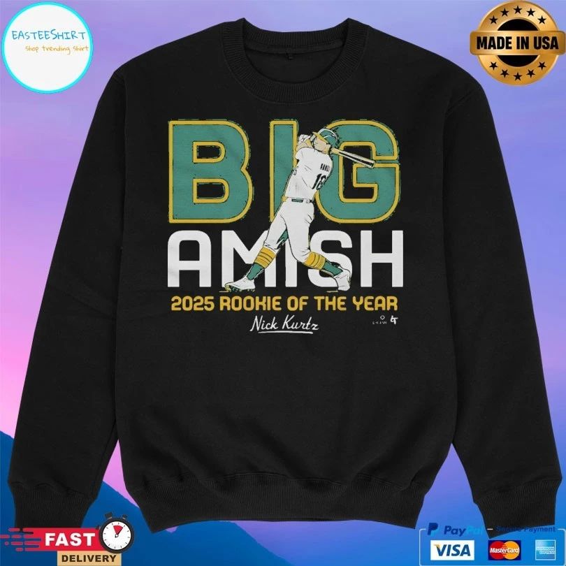 Nick Kurtz Big Amish 2025 Rookie Of The Year T-shirts