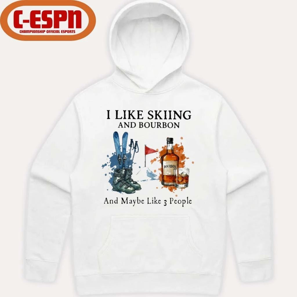 I Like Skiing And Bourbon And Maybe Like 3 People Shirt