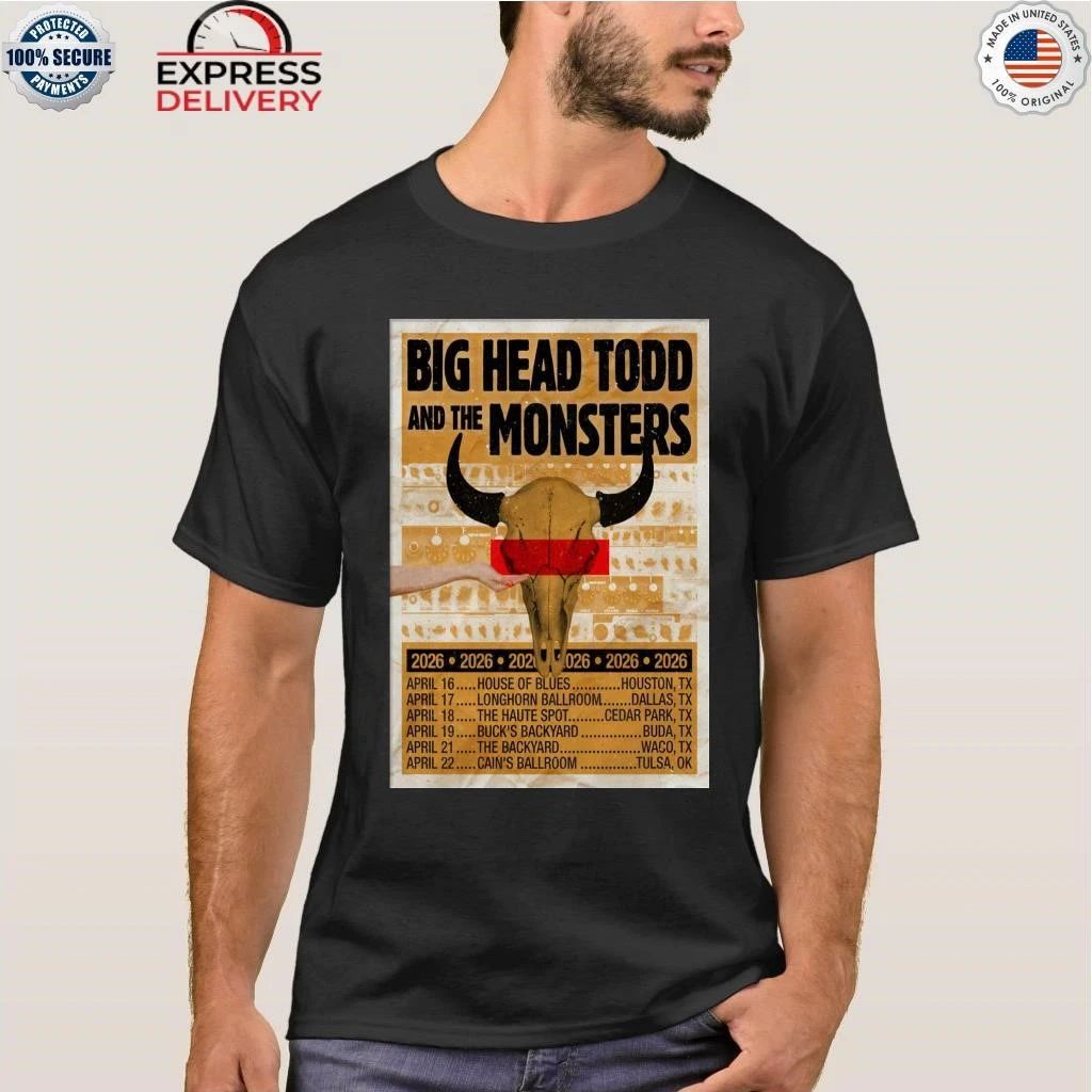 Big Head Todd And The Monsters Texas Tour 26 Shirt