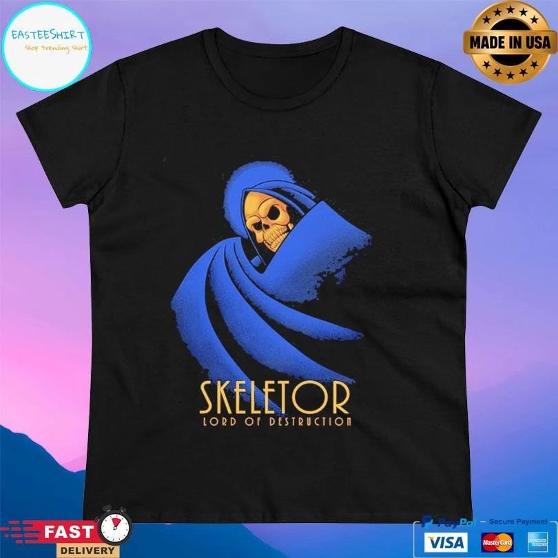 The Skull Faced Sorcerer Skeletor Lord Of Destruction T-shirts